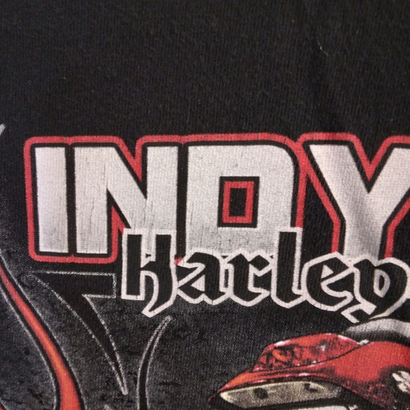 Harley-Davidson Indy West Men's Black Tee- Medium - Picture 8 of 9